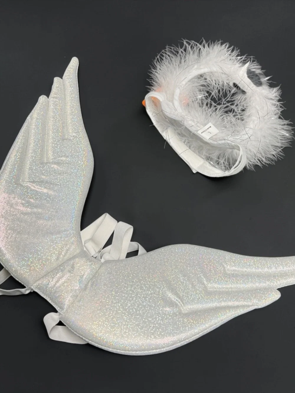 Angel Wings Pet Costume Large White Dog Cat Halloween Christmas Costume NWT